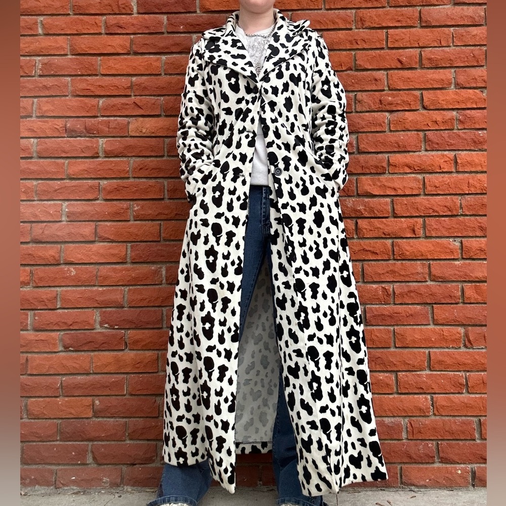 Y2K leopard print overcoat - Picture 3 of 11